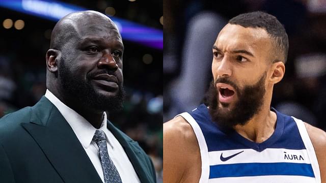 Shaquille O'Neal and Rudy Gobert