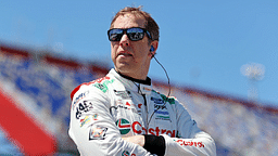 NASCAR Cup Series driver Brad Keselowski (6) during qualifying for the Goodyear 400 at Darlington Raceway. Mandatory Credit: Peter Casey-Imagn Images