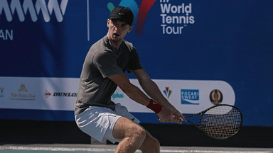 Max Basing gets applauds from Rafa Nadal Academy after winning his debut ITF tournament