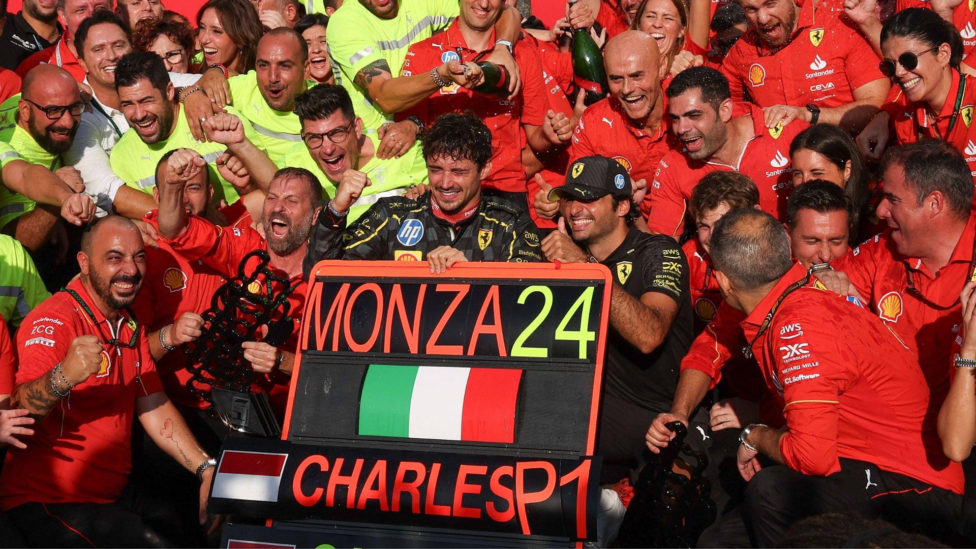 Ferrari Register Historic F1 Milestone After Charles Leclerc’s Italian GP Victory