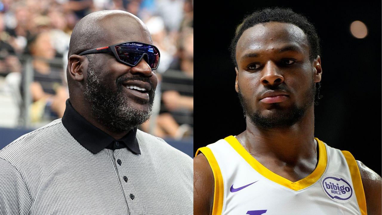 Shaquille O'Neal and Bronny James