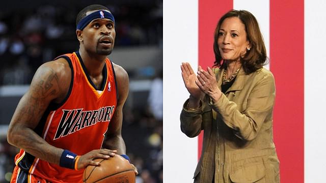 Stephen Jackson and Kamala Harris