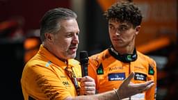 BROWN Zak (usa), CEO of of McLaren Racing, portrait NORRIS Lando (gbr), McLaren F1 Team MCL38, portrait during the Formula 1 Singapore Grand Prix 2024, 18th round of the 2024 Formula One World Championship