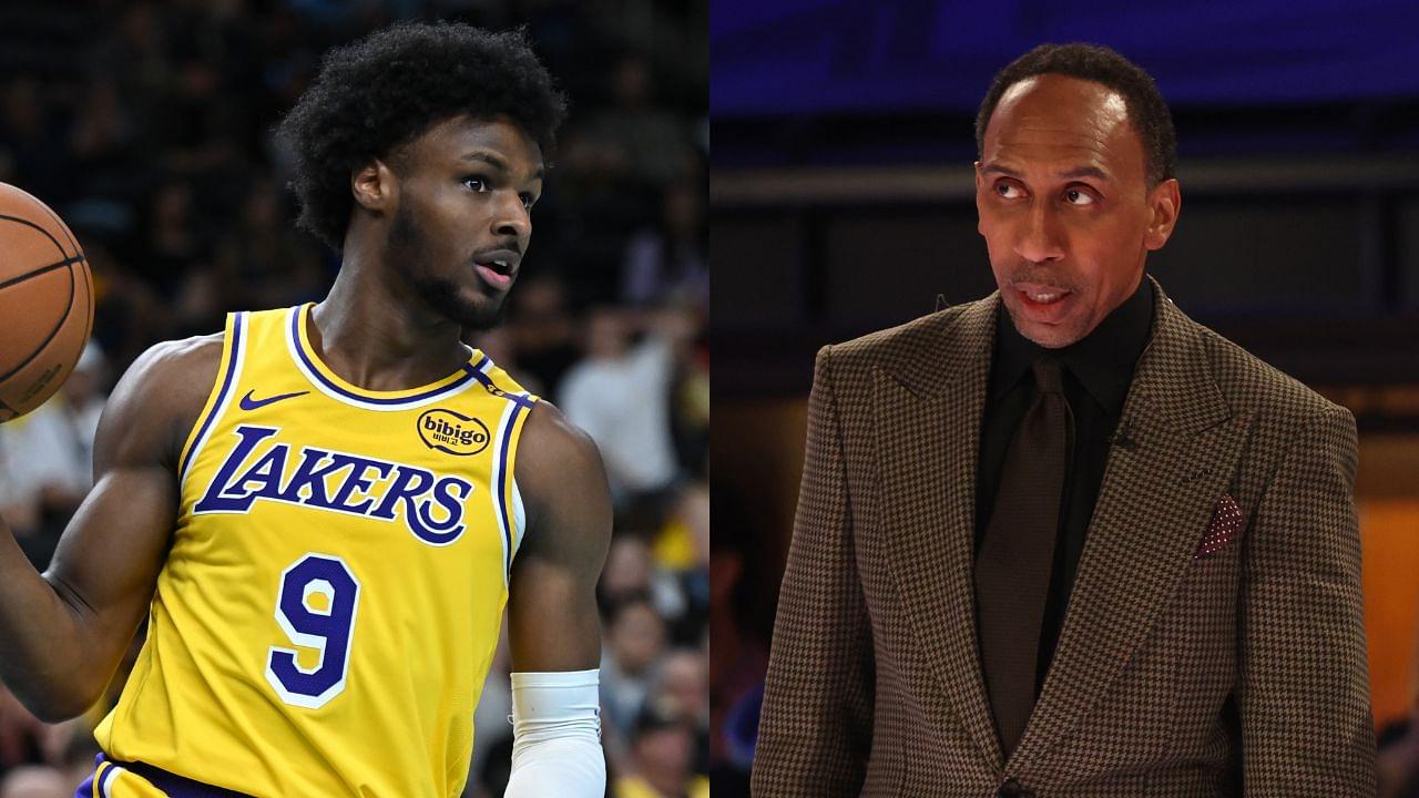 Bronny James and Stephen A. Smith