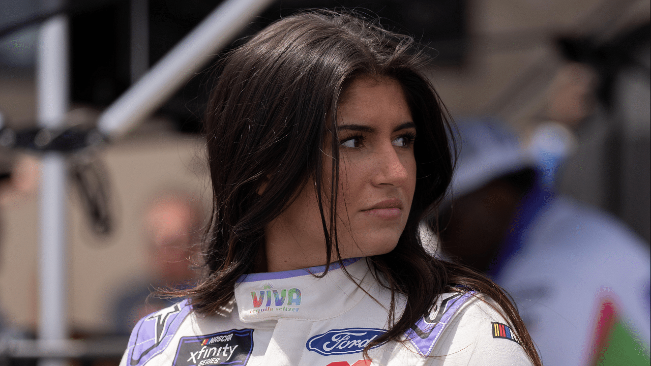 NASCAR Xfinity Series driver Hailie Deegan (15) before the start of the NASCAR Xfinity Sonoma 250 at Sonoma Raceway.