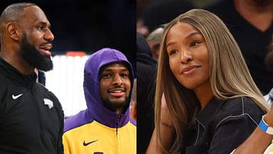 LeBron, Bronny and Savannah James