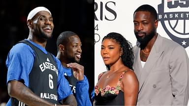 LeBron James, Dwyane Wade and Gabrielle Union