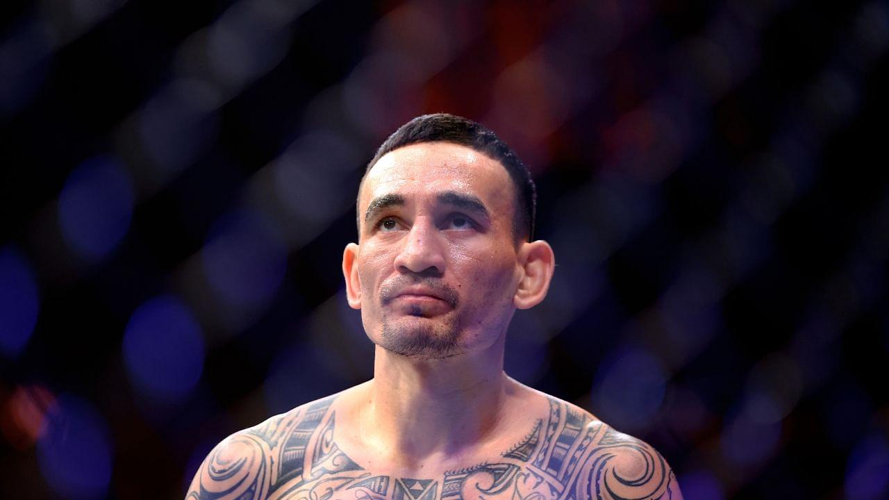 Max Holloway during UFC 300 at T-Mobile Arena.