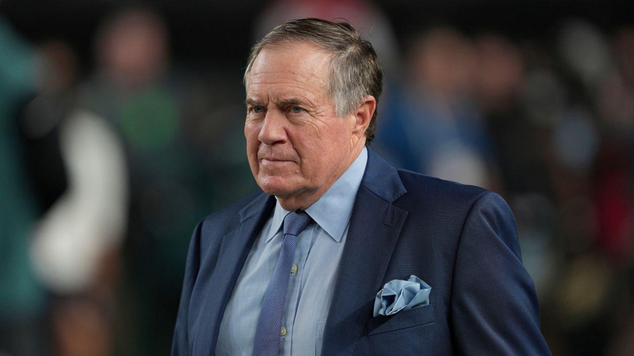 American Football Herren, USA analyst Bill Belichick looks on during the game between the Philadelphia Eagles and the Atlanta Falcons