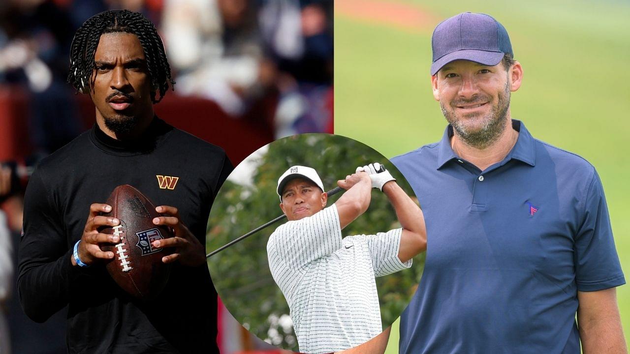 Jayden Daniels, Tiger Woods, and Tony Romo