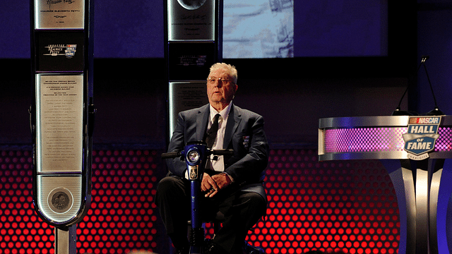 NASCAR crew chief Maurice Petty gets inducted into the NASCAR Hall of Fame during the NASCAR hall of fame induction ceremony at NASCAR Hall of Fame.