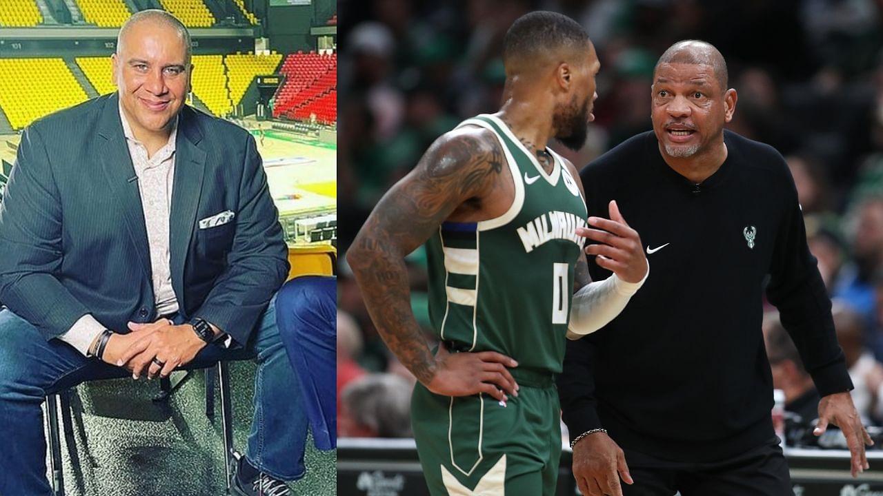 Marc J Spears (L) and Doc Rivers (R)