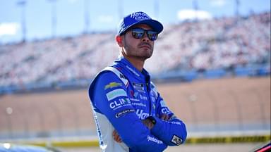 NASCAR Cup Series driver Kyle Larson (5) during qualifying for the South Point 400 at Las Vegas Motor Speedway.