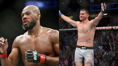 Jon Jones (L) Stipe Miocic (R)