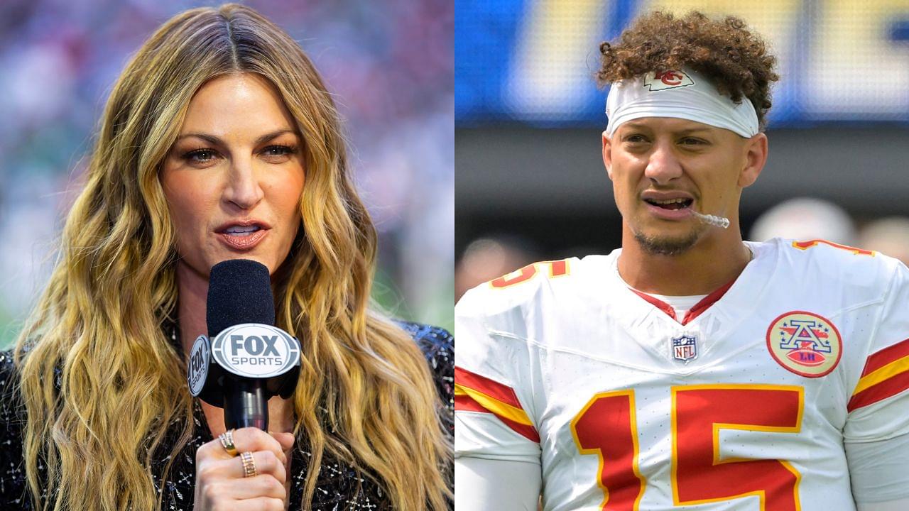 Erin Andrews and Patrick Mahomes