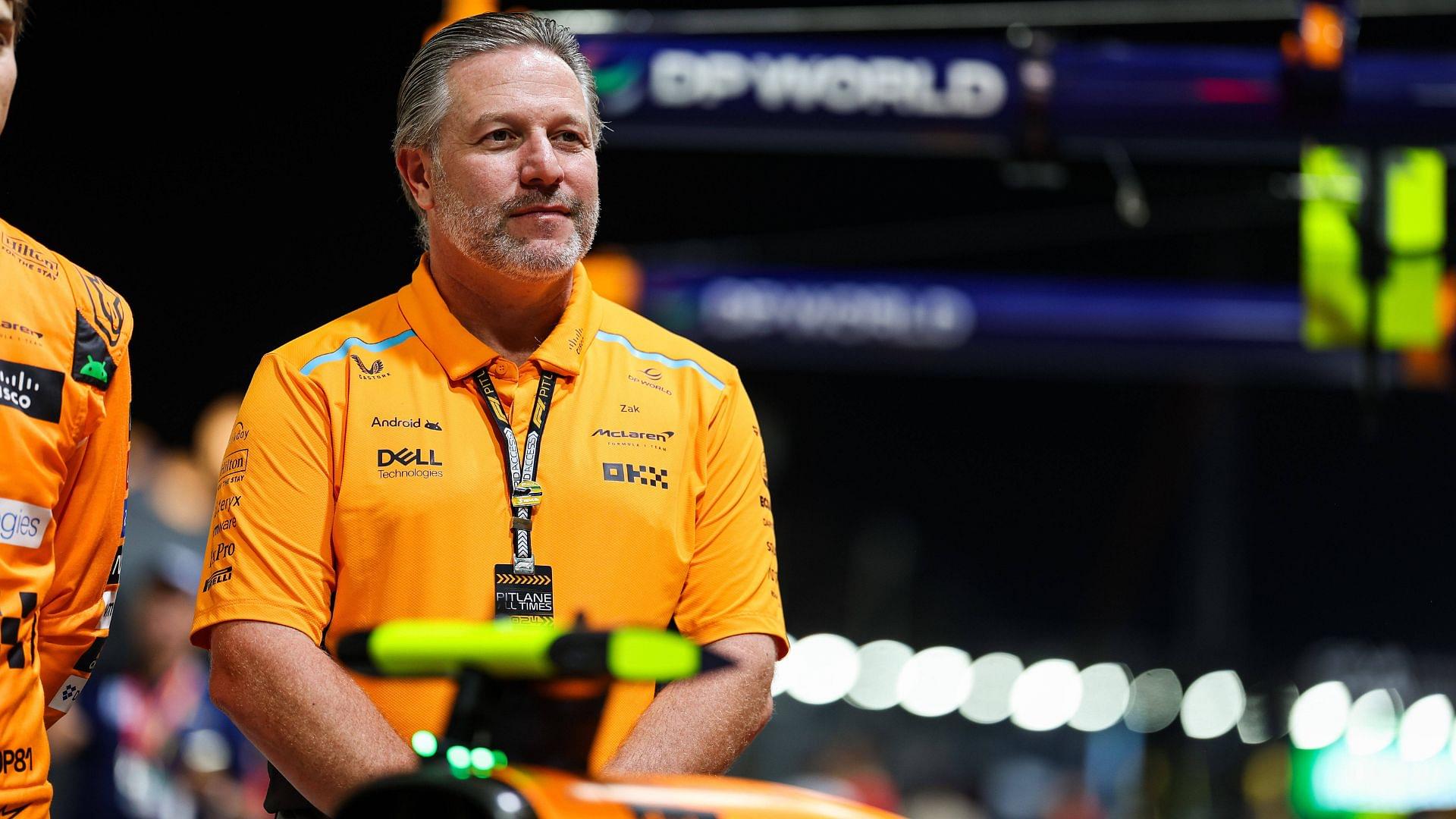 BROWN Zak (usa), CEO of of McLaren Racing, portrait during the Formula 1 Singapore Grand Prix 2024