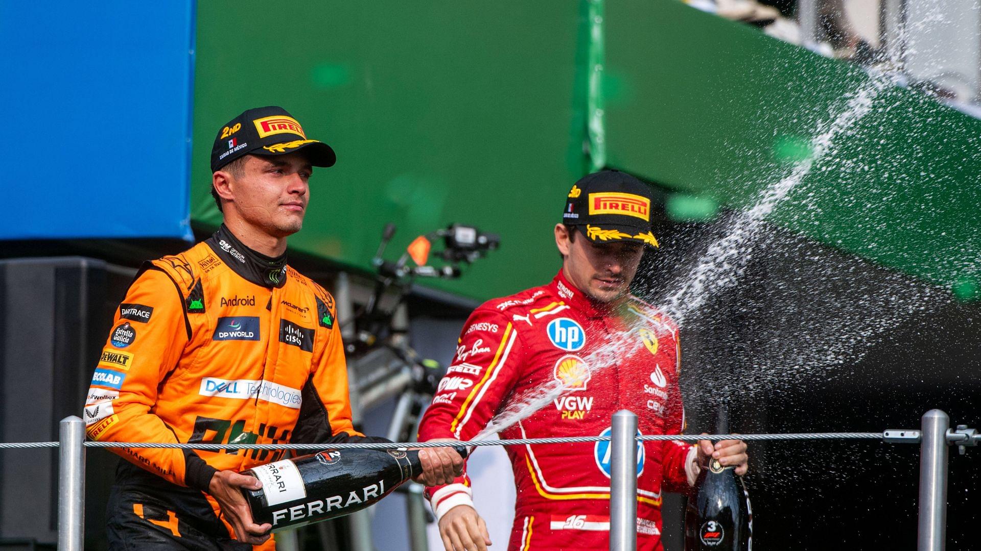 Lando Norris (McLaren Formula 1 Team, Großbritannien, 04), Charles Leclerc (Scuderia Ferrari HP, Monaco, 16)