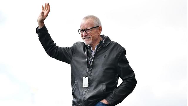 Former NASCAR series driver Mark Martin is introduced before the Pala Casino 400 at Auto Club Speedway.