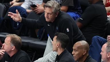 Minnesota Timberwolves head coach Chris Finch reacts during the game against the Dallas Mavericks during game three of the western conference finals for the 2024 NBA playoffs at American Airlines Center.