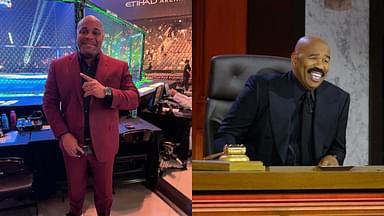 Daniel Cormier (L) Steve Harvey (RA)