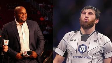 Daniel Cormier (L) and Magomed Ankalaev (R)