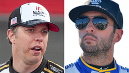 (L-R) Brad Keselowski and Chase Elliott