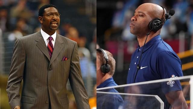 Sam Mitchell (L) and Vince Carter (R)