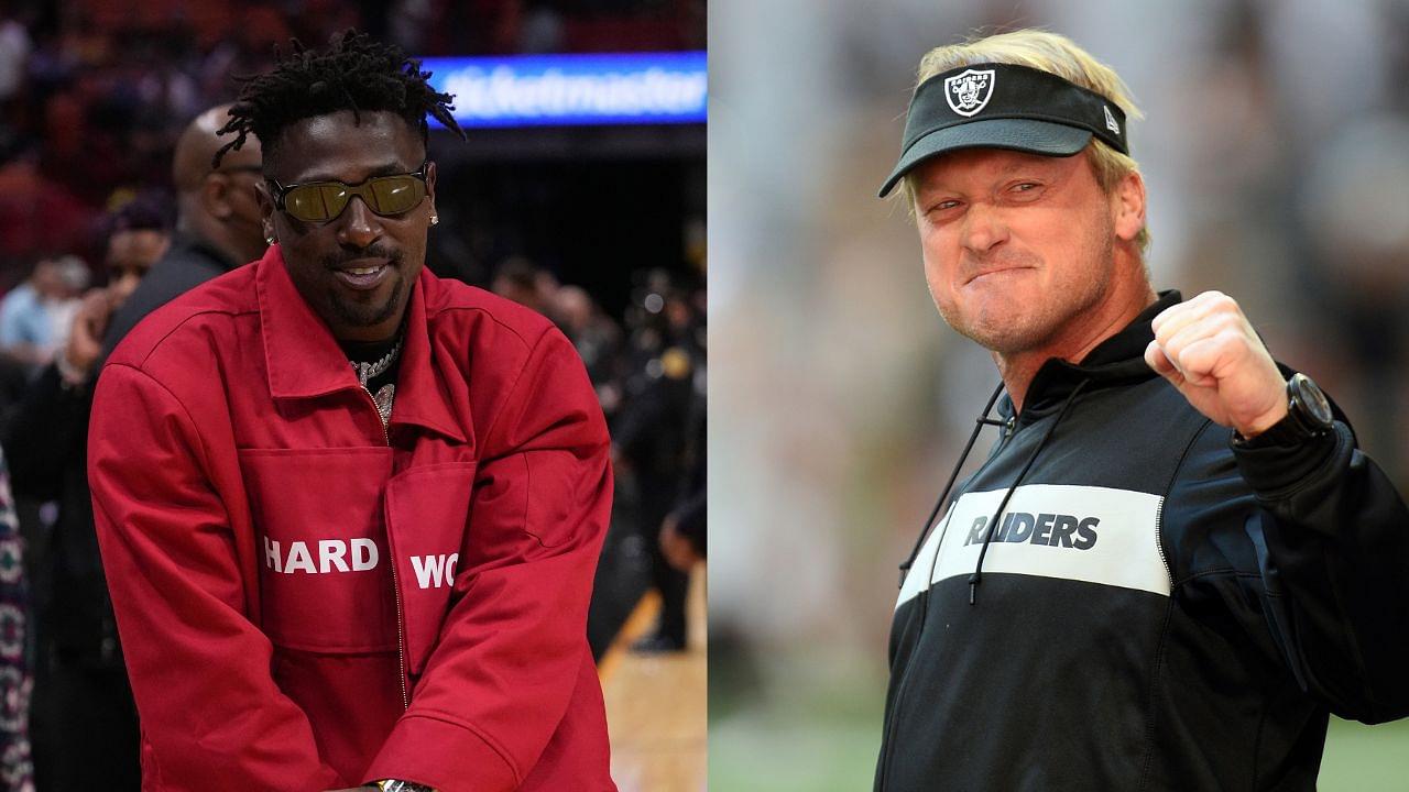 Antonio Brown and Jon Gruden