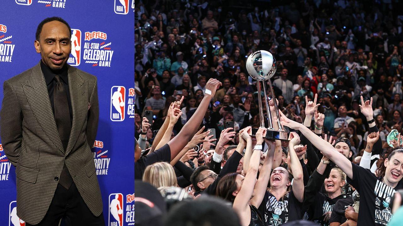 Stephen A. Smith (L), New York Liberty (R)