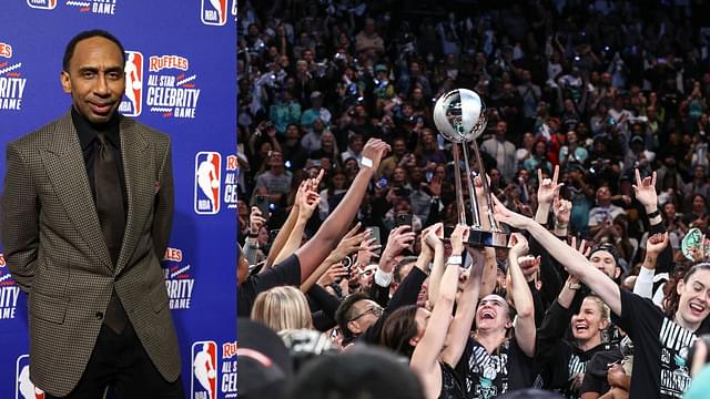 Stephen A. Smith (L), New York Liberty (R)