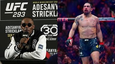 Israel Adesanya (L) and Robert Whittaker (R)