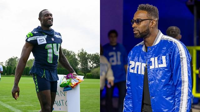 Fans in Disbelief as Lions Legend Calvin Johnson Jr. Dwarfs 6-Foot-4 DK Metcalf