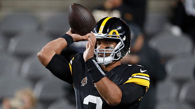 Pittsburgh Steelers quarterback Russell Wilson (3) warms up before the game against the New York Jets at Acrisure Stadium. Mandatory Credit: Charles LeClaire-Imagn Images