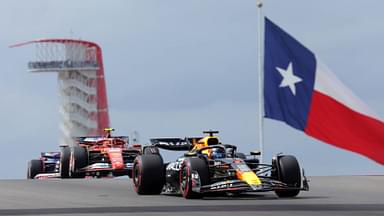 Circuit of The Americas, Austin, FORMULA 1 PIRELLI UNITED STATES GRAND PRIX 2024 ,im Bild Max Verstappen (NLD), Oracle Red Bull Racing, Carlos Sainz Jr. (ESP), Scuderia Ferrari HP