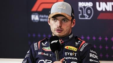 VERSTAPPEN Max (ned), Red Bull Racing RB20, portrait, press conference, PK, Pressekonferenz during the Formula 1 Pirelli United States Grand Prix 2024