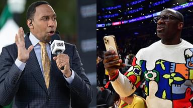 Stephen A. Smith (L) and Shannon Sharpe (R)