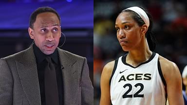 Stephen A. Smith and A'ja Wilson