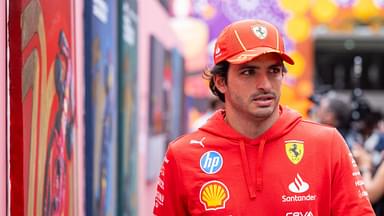 Carlos Sainz of Ferrari at the Mexico City GP paddock