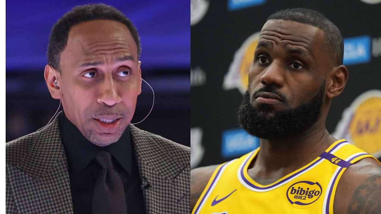 Stephen A. Smith and LeBron James