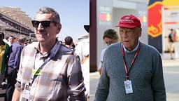 Guenther Steiner (L) and Niki Lauda (R)