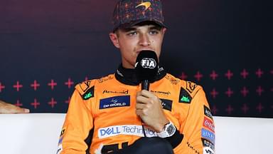 Lando Norris of McLaren at the Mexico City GP Press Conference