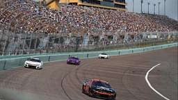 NASCAR Cup Series driver Ross Chastain (1) races during the 4EVER 400 presented by Mobil 1 at Homestead-Miami Speedway.