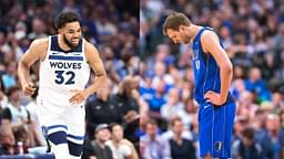 Karl Anthony-Towns and Dirk Nowitzki. Credits: USA Today Sports