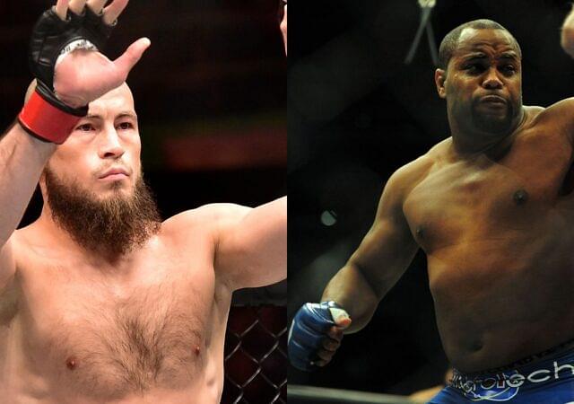 Rinat Fakhretdinov (L) Daniel Cormier (R)