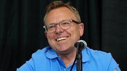 Leigh Diffey during US Olympic Team Trials press conference at Hayward Field.