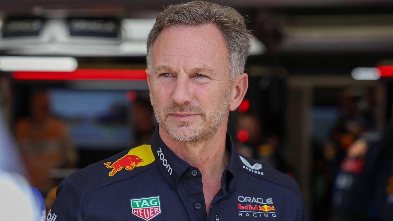 Christian Horner in the garage before the Sprint Race