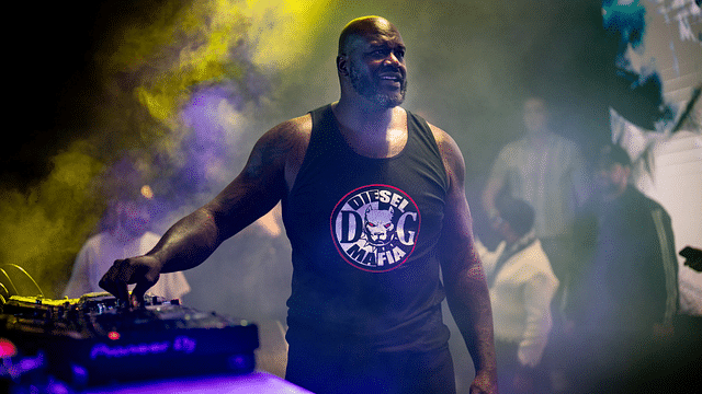 Shaquille O'Neal, also known as DJ Diesel, performs during his Shaq’s Bass All-Stars show