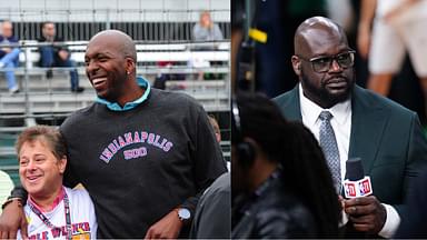 John Salley (L) and Shaquille O'Neal (R)