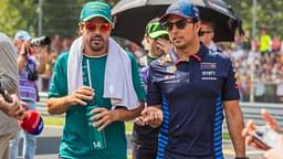 Fernando Alonso and Sergio Perez during Formula One Italian Grand Prix