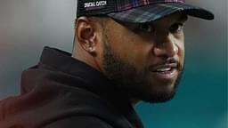 Miami Dolphins quarterback Tua Tagovailoa stands on the sidelines during the second half against the Tennessee Titans at Hard Rock Stadium.